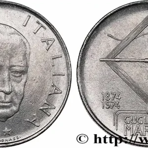 Achat Immédiat ITALIE 100 Lire 100e anniversaire de la naissance de Guglielmo Marconi 1974 Rome - R fwo_747598 Monde