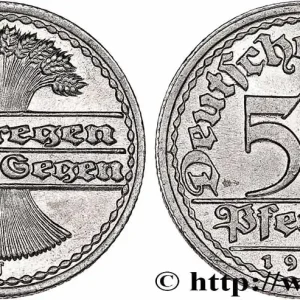 Populaire ALLEMAGNE 50 Pfennig gerbe de blé “sich regen bringt segen“ 1921 Hambourg - J fwo_754460 Monde