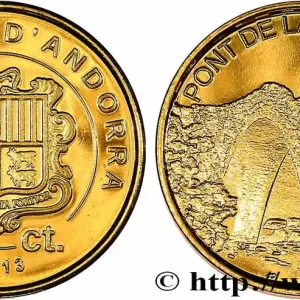 ANDORRE (PRINCIPAUTÉ) 5 Centims Proof Pont de la Margineda 2013 fwo_758819 Monde Promotion Saisonnière