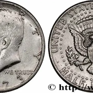 ÉTATS-UNIS D'AMÉRIQUE 1/2 Dollar Kennedy 1973 Denver fwo_760091 Monde Meilleure Qualité