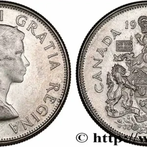 Soldes CANADA 50 Cents Elisabeth II 1962 fwo_760283 Monde