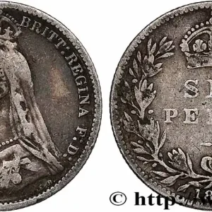 ROYAUME-UNI 6 Pence Victoria buste du jubilé 1888 fwo_760361 Monde Édition Limitée