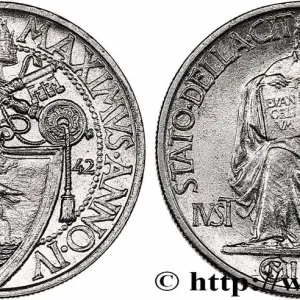 Nouveauté VATICAN ET ÉTATS PONTIFICAUX 20 Centesimi frappe au nom de Pie XII an IV 1942 Rome fwo_761017 Monde