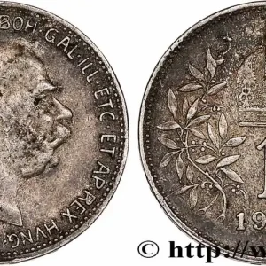 AUTRICHE 1 Corona François-Joseph Ier 1914 fwo_761048 Monde Tendance