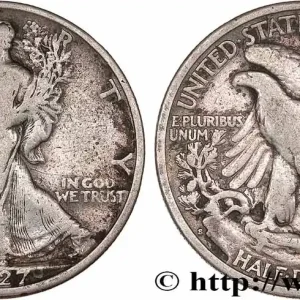 Dernière Chance ÉTATS-UNIS D'AMÉRIQUE 1/2 Dollar Walking Liberty 1927 San Francisco - S fwo_761051 Monde