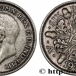 Bon Marché ROYAUME-UNI 6 Pence Georges V 1933 fwo_761151 Monde