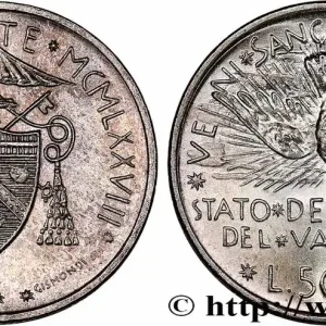 VATICAN ET ÉTATS PONTIFICAUX 500 Lire premier Sede Vacante Colombe 1978 Rome fwo_761156 Monde Livraison Mondiale