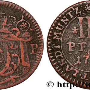 ALLEMAGNE - MUNSTER 3 Pfenning Clément-Auguste Ier de Bavière 1745 fwo_761202 Monde Offre Exclusive