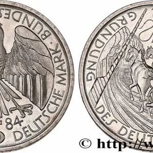 Meilleure Qualité ALLEMAGNE 5 Mark Proof aigle Union douanière allemande 1984 Munich fwo_761266 Monde