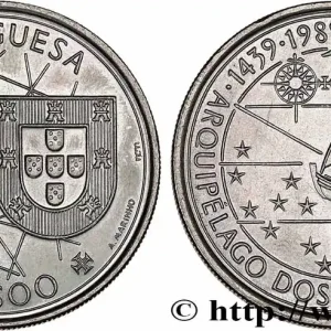 Paiement Sécurisé PORTUGAL 100 Escudos découverte des Açores 1989 fwo_727027 Monde