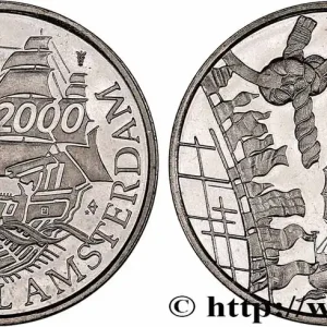 Livraison Mondiale PAYS-BAS 5 Florins (Gulden) Proof Sail Amsterdam 2000 1995 Utrecht fwo_733558 Monde