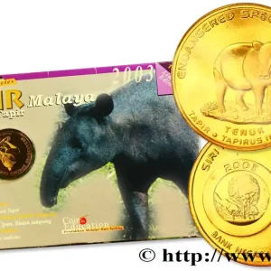 MALAISIE 25 Sen Espèces en danger : Tapir de Malaisie 2003 fwo_753823 Monde Populaire
