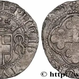Réduction SAVOIE - DUCHÉ DE SAVOIE - EMMANUEL-PHILIBERT DIT "TÊTE DE FER" Gros, 1er type (grosso, I tipo) 1555 Aoste fwo_758399 Monde