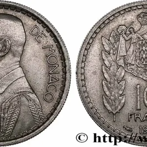 MONACO 10 Francs Louis II 1946 Paris fwo_761324 Monde En Vogue