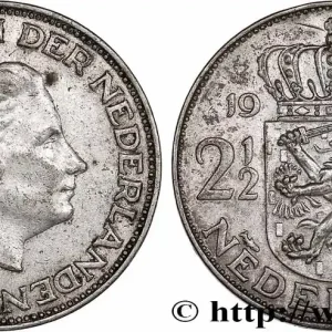 PAYS-BAS 2 1/2 Gulden Juliana 1961 Utrecht fwo_761456 Monde Offre Exclusive