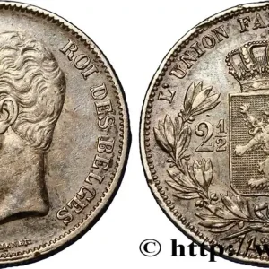 Commander Vite BELGIQUE - ROYAUME DE BELGIQUE - LÉOPOLD Ier 2 1/2 Francs petite tête nue 1849 Bruxelles fwo_358336 Monde