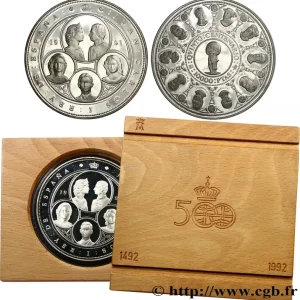 ESPAGNE 10 000 Pesetas 500 ans de Monarchie espagnole : famille royale 1991 fwo_650936 Monde Édition Limitée