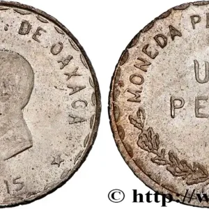 MEXIQUE - GOUVERNEMENT PROVISOIRE D'OAXACA 1 Peso 1915 fwo_711277 Monde Commande En Gros