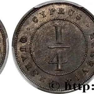 CHYPRE 1/4 Piastre Victoria 1884 fwo_741129 Monde Meilleur Choix