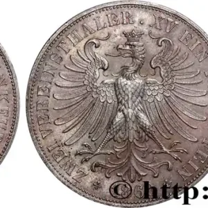 ALLEMAGNE - VILLE LIBRE DE FRANCFORT 2 Thaler 1860 fwo_743881 Monde Marque