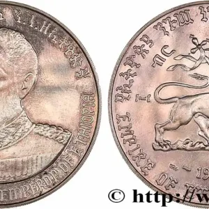 ÉTHIOPIE 10 Dollars Proof Empereur Hailé Selassié 1972 fwo_755990 Monde Retour Gratuit