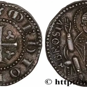 Retour Gratuit ITALIE - MILAN - PREMIERE REPUBLIQUE Grosso da 8 Denari ou Ambrosino n.d. Milan fwo_759924 Monde