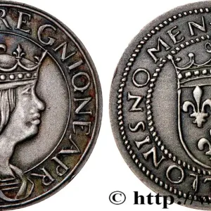 ITALIE - NAPLES - LOUIS XII Essai de métal (argent) et de module au type du ducat d’or de Naples de Louis XII n.d. Paris fwo_761772 Monde Meilleure Qualité