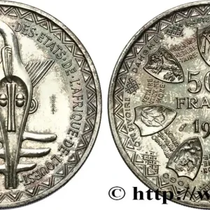 ÉTATS DE L'AFRIQUE DE L'OUEST (BCEAO) Essai de 500 Francs masque 1972 Paris fwo_694078 Monde Bon Plan