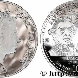ÎLES COOK 10 Dollars Proof James Cook 2013 fwo_760229 Monde Top Qualité