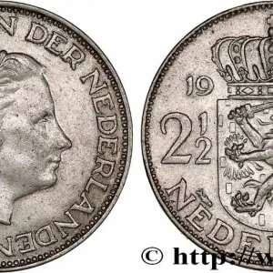 Édition Limitée PAYS-BAS 2 1/2 Gulden Juliana 1960 Utrecht fwo_760573 Monde