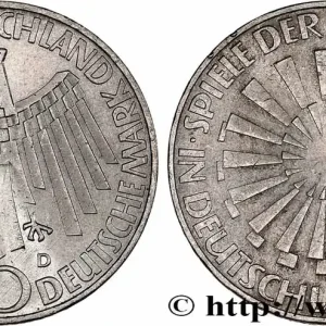 ALLEMAGNE 10 Mark / XXe J.O. Munich - L’idéal olympique 1972 Munich fwo_760662 Monde Populaire
