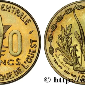 Super Prix ÉTATS DE L'AFRIQUE DE L'OUEST (BCEAO) 10 Francs BCEAO 1980 Paris fwo_508037 Monde