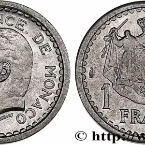MONACO 1 Franc Louis II (1943) Paris fwo_736588 Monde Prix Réduit