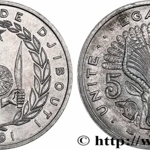 Tendance DJIBOUTI 5 Francs 1991 Paris fwo_749933 Monde