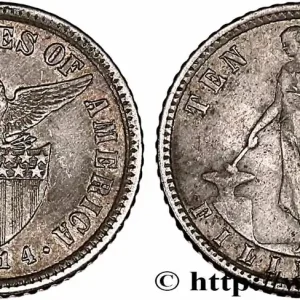 PHILIPPINES 10 Centavos - Administration Américaine 1914 San Francisco fwo_757127 Monde Bon Marché