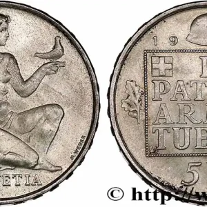 Réduction SUISSE 5 Francs fond pour l’armement 1936 Berne fwo_761057 Monde