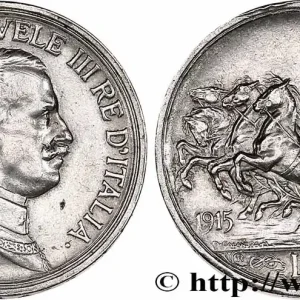 ITALIE 2 Lire Victor Emmanuel III 1915 Rome fwo_761154 Monde Marque