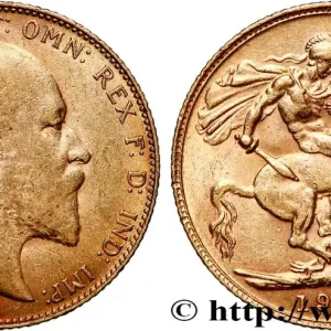 OR, PALLADIUM ET PLATINE INVESTISSEMENT 1 Souverain Édouard VII 1910 Londres fwo_761647 Monde Offre Du Jour