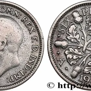 ROYAUME-UNI 6 Pence Georges V 1934 fwo_761710 Monde Tendance
