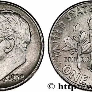 ÉTATS-UNIS D'AMÉRIQUE 1 Dime (10 Cents) Roosevelt 1958 Denver fwo_761803 Monde Acheter En Ligne