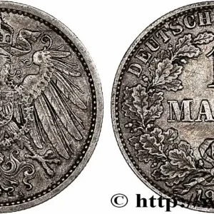 Offre Exclusive ALLEMAGNE 1 Mark Empire aigle impérial 2e type 1909 Berlin fwo_761911 Monde