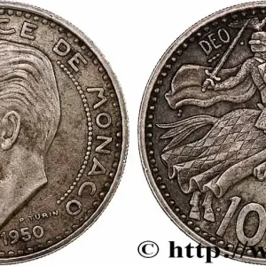Offre Exclusive MONACO 100 Francs Rainier III 1950 Paris fwo_762052 Monde