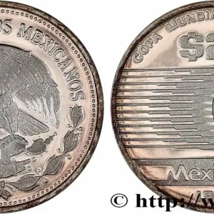 Nouvel Arrivage MEXIQUE 25 Pesos Proof coupe du Monde de football 1986 1985 fwo_759290 Monde