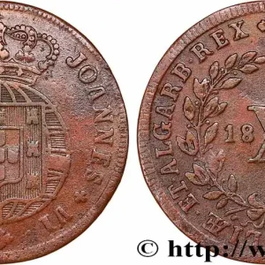 Dernière Chance PORTUGAL - ROYAUME DU PORTUGAL - JEAN VI LE CLÉMENT 10 Réis 1820 fwo_734187 Monde