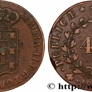 Petit Prix PORTUGAL - ROYAUME DE PORTUGAL - MARIE II 1 Pataco (40 Réis) 1833 fwo_734217 Monde