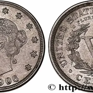 Solde ÉTATS-UNIS D'AMÉRIQUE 5 Cents Liberty Nickel 1906 Philadelphie fwo_758956 Monde