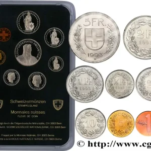 SUISSE Série FDC 8 Monnaies 1993 fwo_537216 Monde Remise