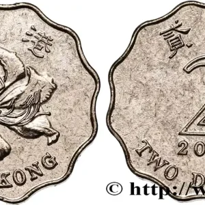 HONG KONG 2 Dollars Fleur de bauhinia 2013 fwo_544640 Monde Nouvel Arrivage