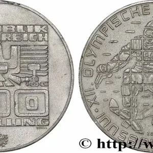 AUTRICHE 100 Schilling Jeux Olympique d’Innsbruck (1975) Halle fwo_725862 Monde Prix Choc