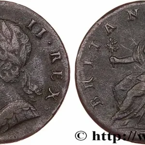 Acheter Direct ROYAUME-UNI 1/2 Penny Georges II 1748 fwo_759629 Monde